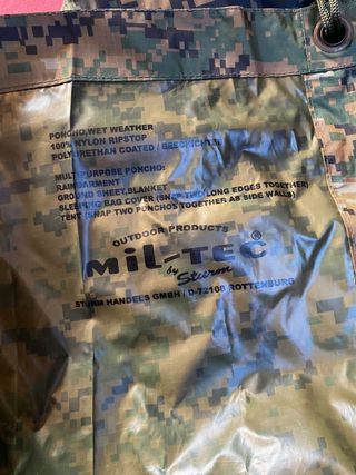 poncho multiuso militar digi camo