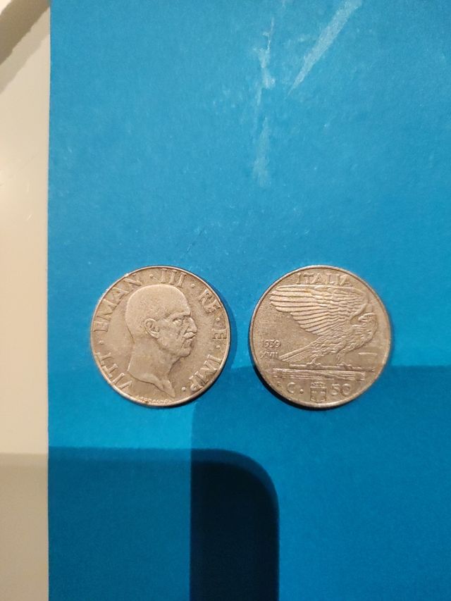 50 centesimi anni 1939-1940-1941-1942