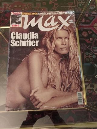 Rivista Max Vasco Rossi Claudia Schiffer