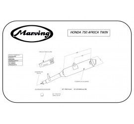 ESCAPE ECE HONDA XRV AFRICA TWIN 750 93-95