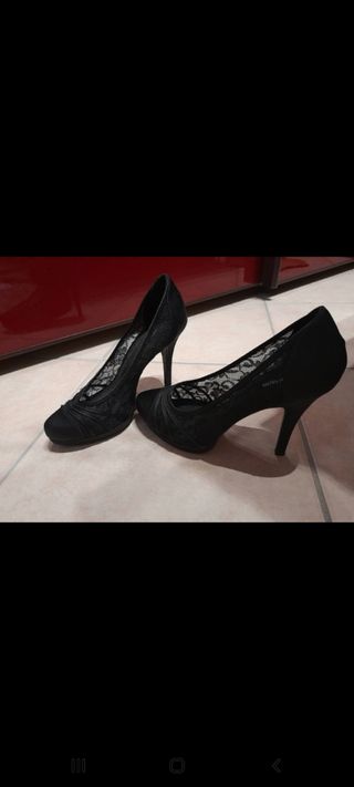 scarpe stoffa/pizzo
