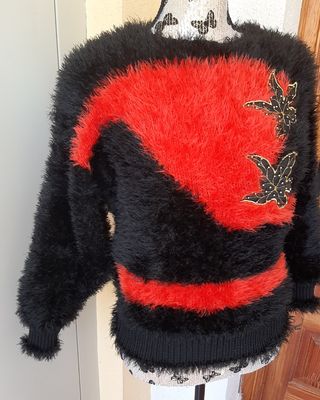 Jersey de Punto y Pelo Vintage 