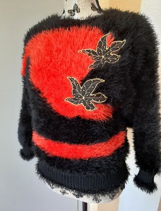 Jersey de Punto y Pelo Vintage 