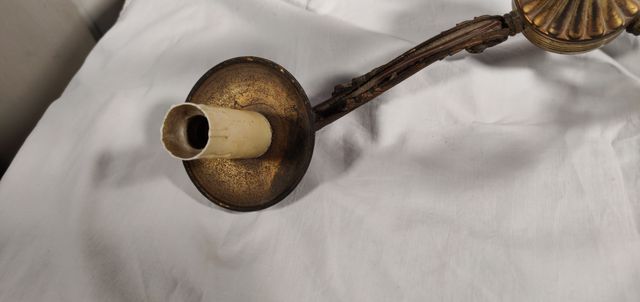 Lampadario tipo candeliere a 3 braccia vintage