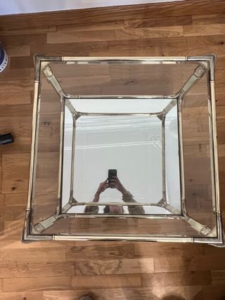 Mesa auxiliar cristal