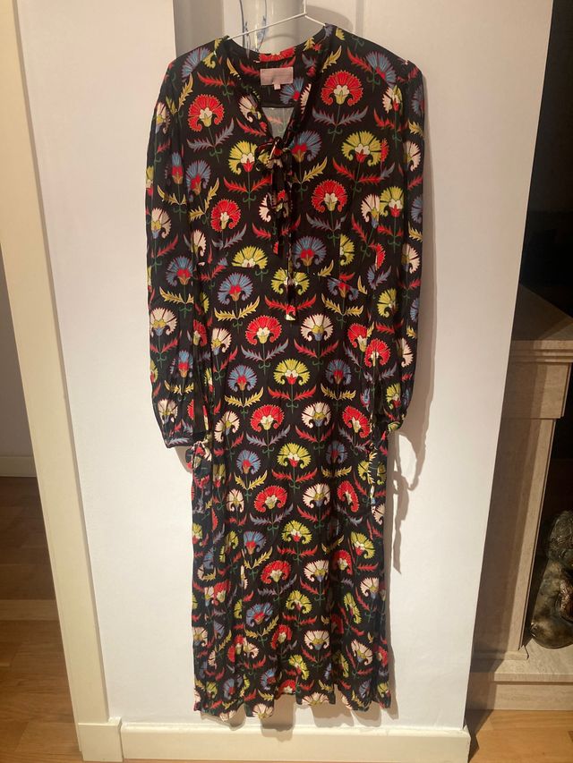 Vestido largo estampado