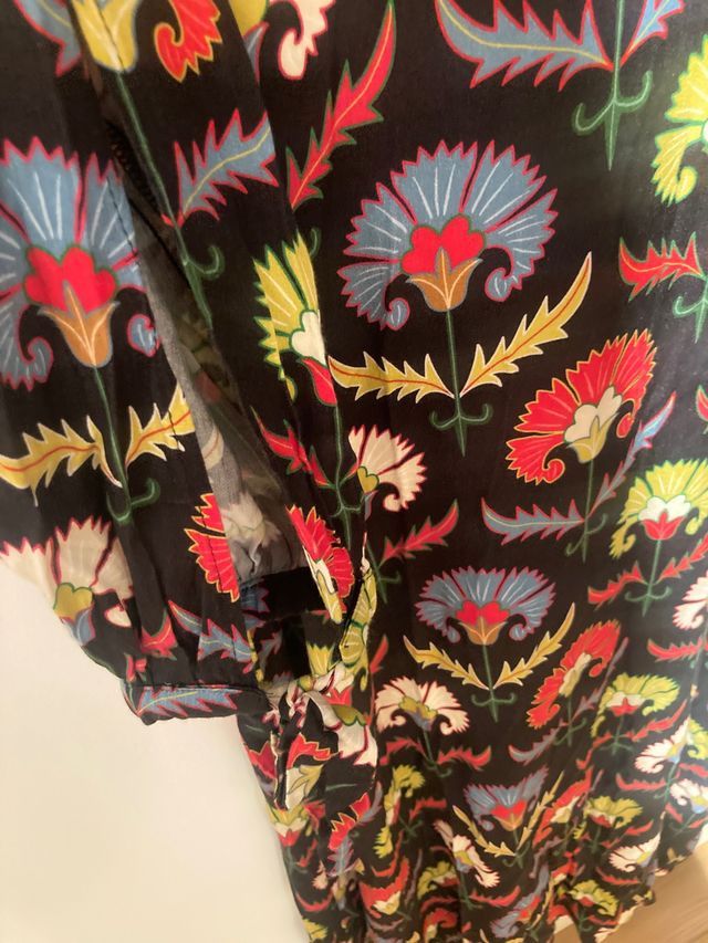 Vestido largo estampado