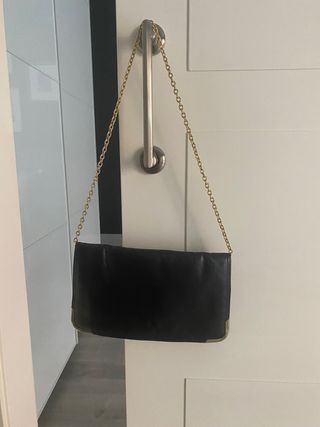 Bolso de piel negro