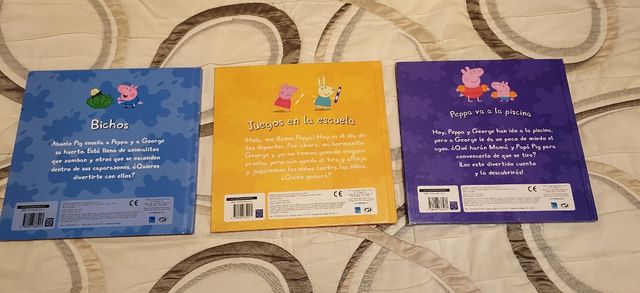 Lote 3 libros de Peppa Pig