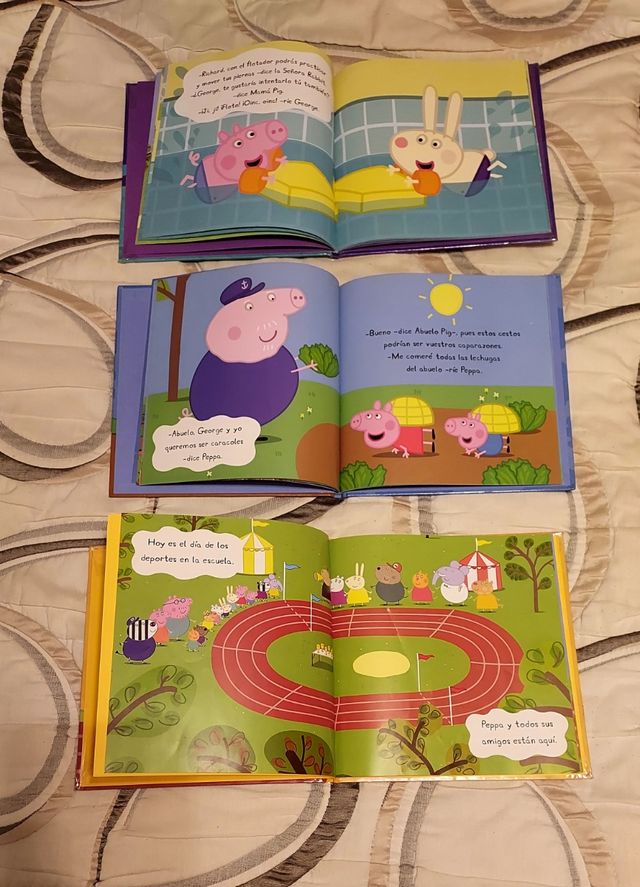 Lote 3 libros de Peppa Pig