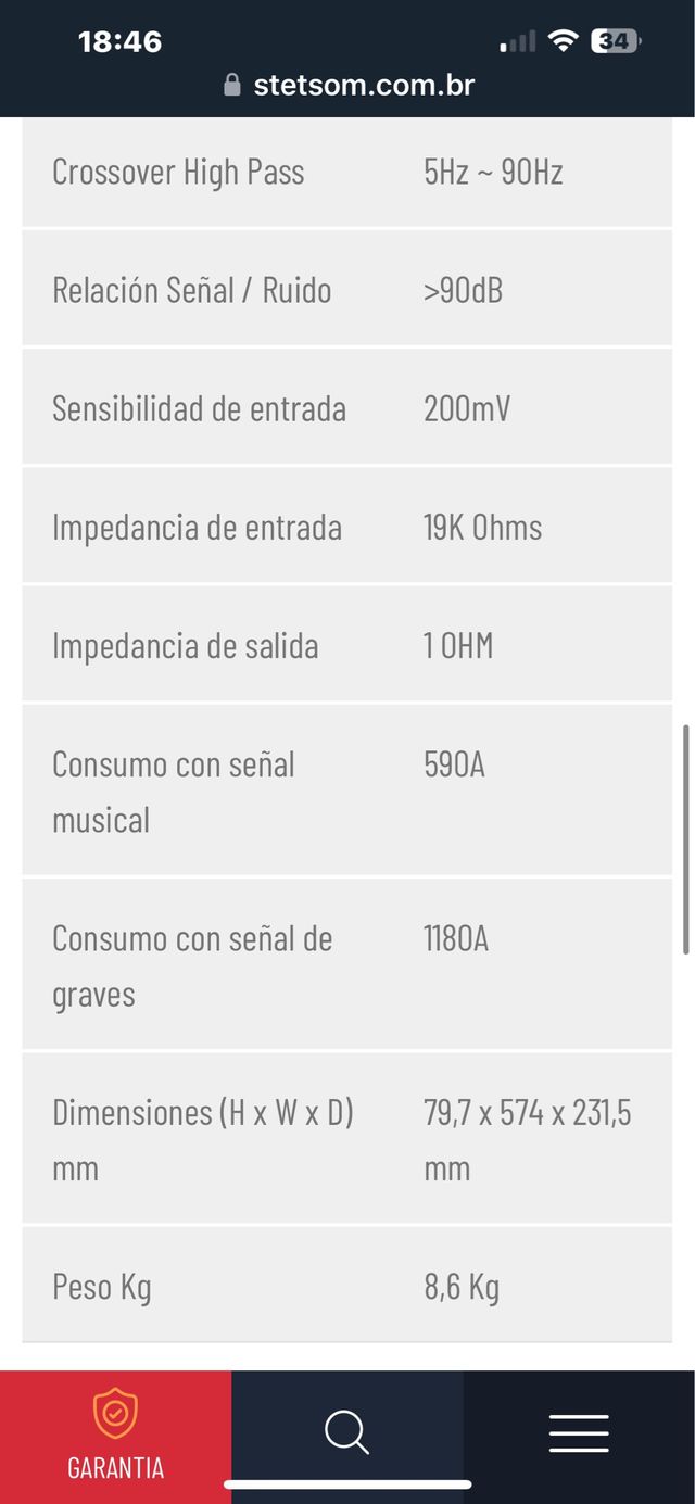 Etapa Bravo(STETSOM) 12.000 a 1 ohm