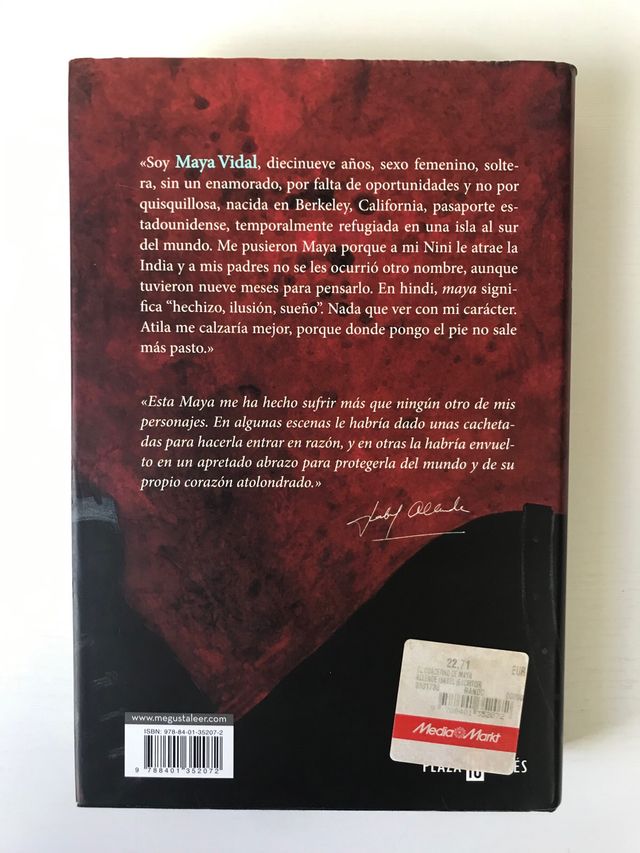 El cuaderno Maya. Isabel Allende.