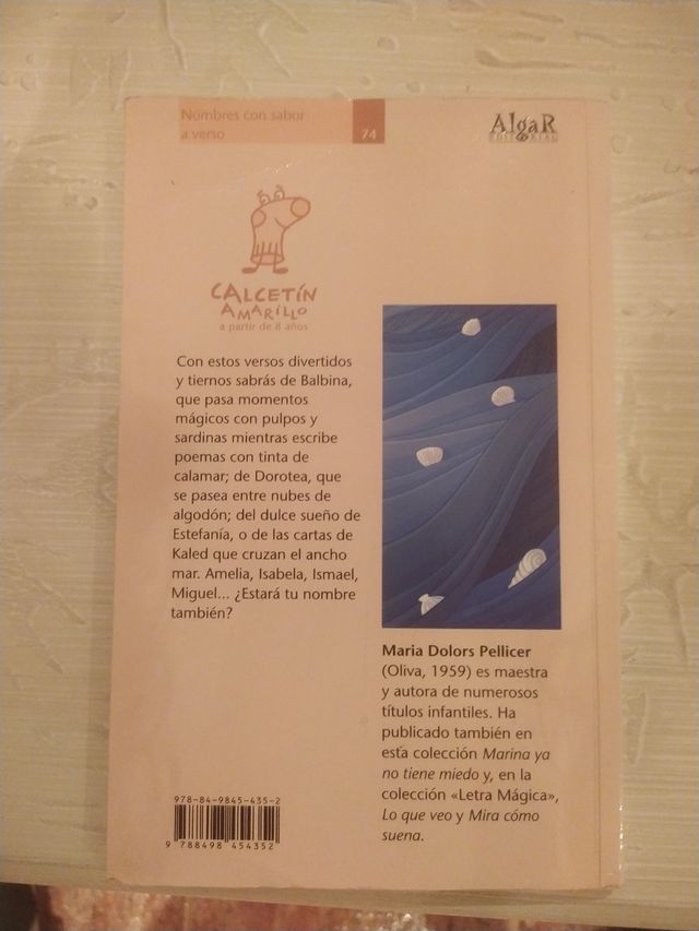 Nombres con sabor a verso