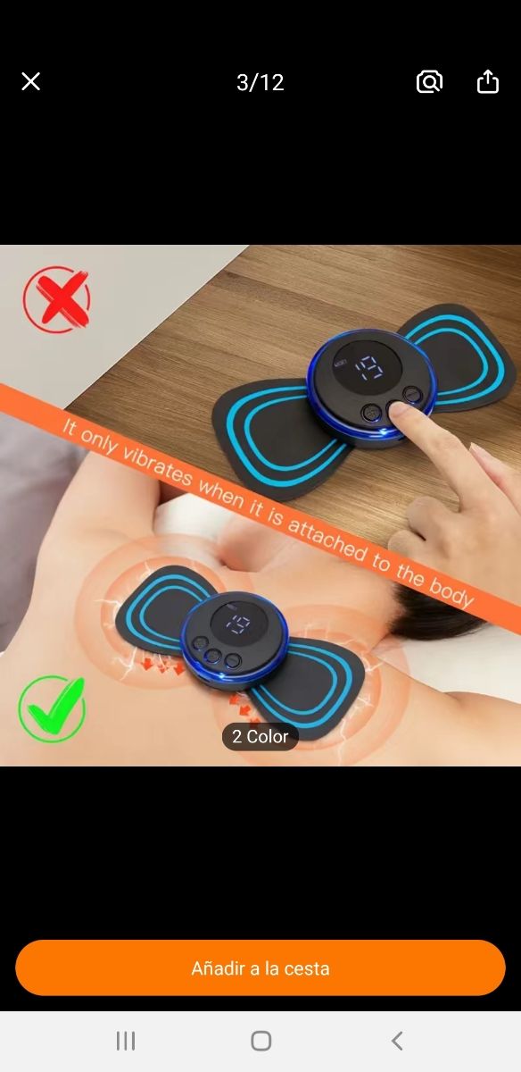 MASAJEADOR FISIO ESPALDA BRAZOS PIERNAS