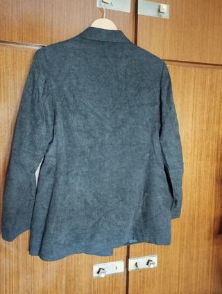 Chaquetón 3/4 gris marengo.