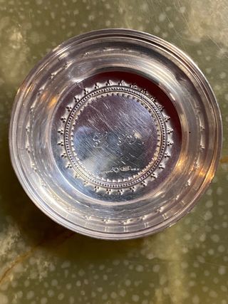 Scatoline portapillole in argento vintage Rabino
