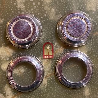 Scatoline portapillole in argento vintage Rabino