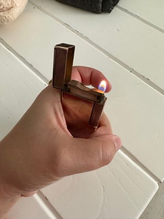 Mechero Dupont Oro Funciona