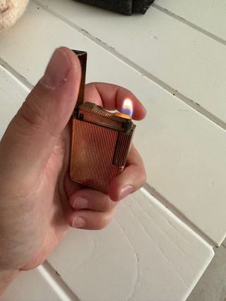 Mechero Dupont Oro Funciona