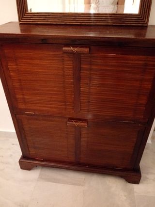 Mueble zapatero recibidor con espejo