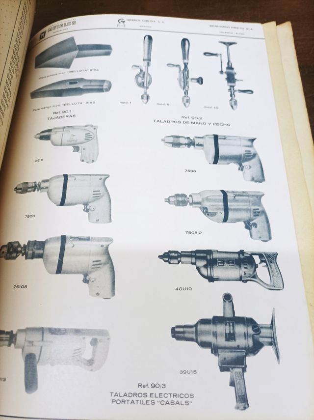 Antiguo catalogo ferretería 