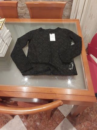 Camisa transparencias negro