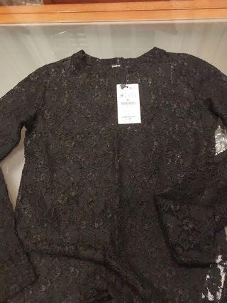 Camisa transparencias negro