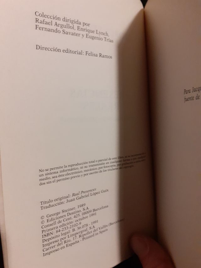 Steiner, Presencias reales