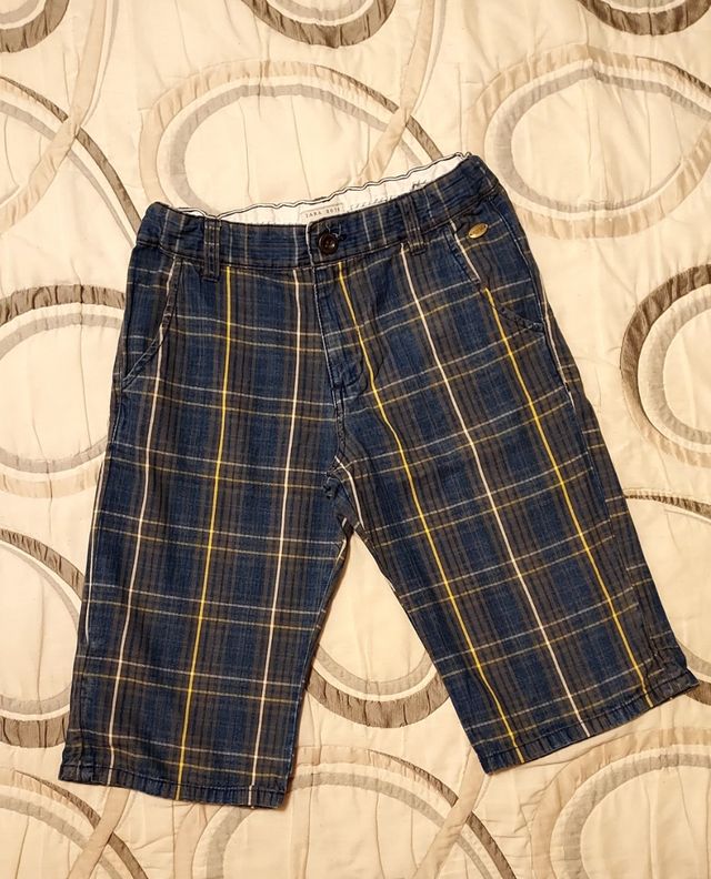 Lote 2 bermudas a cuadros. T 11-12