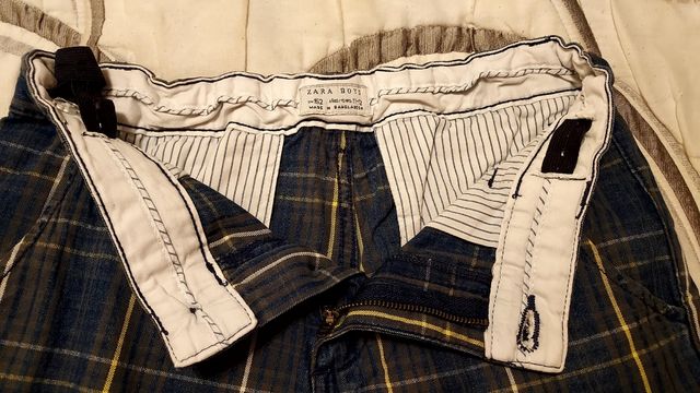 Lote 2 bermudas a cuadros. T 11-12