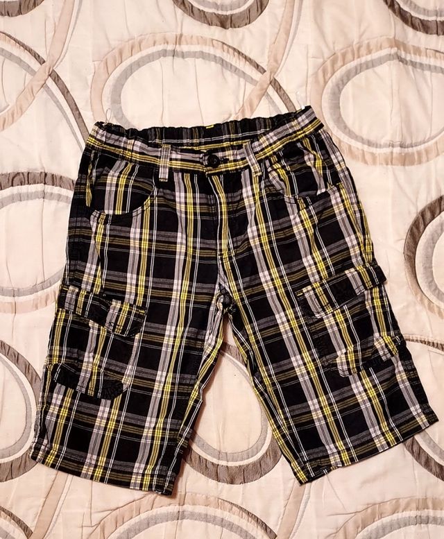 Lote 2 bermudas a cuadros. T 11-12