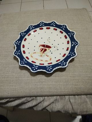 Piatto wald decorato a mano