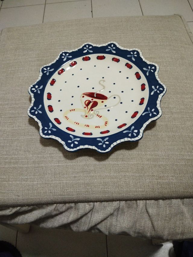 Piatto wald decorato a mano