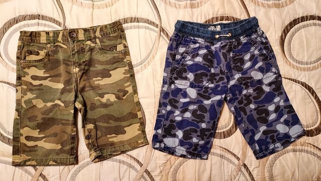 Lote 2 bermudas camuflaje T. 8-9