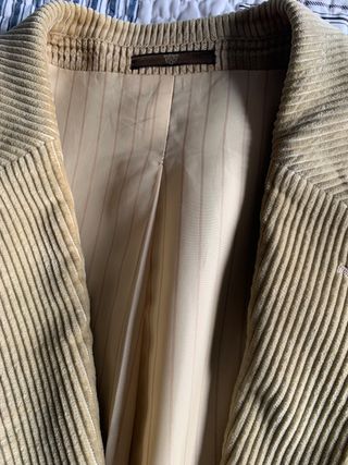 AMERICANA DE PANA PARA HOMBRE, MARCA CARAMELO