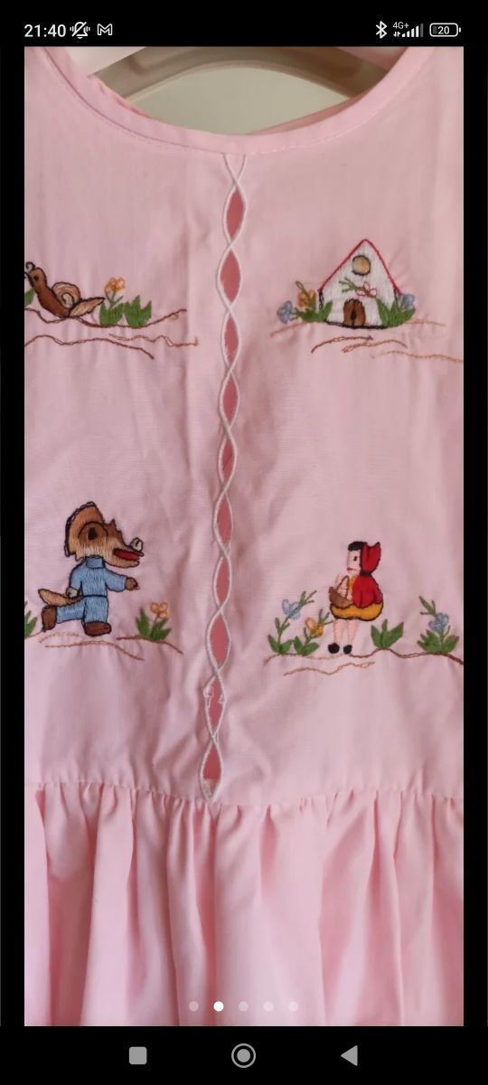 💫 VESTIDO BATISTA BORDADA 4/5 AÑOS 💫