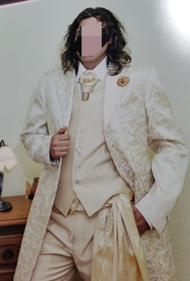 Traje novio italiano  completo 