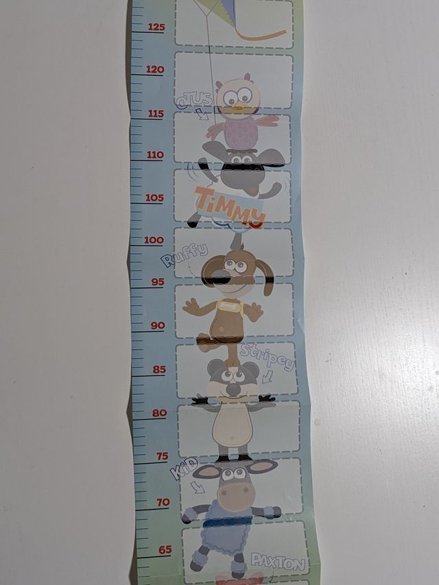 metro mural infantil de papel