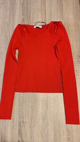 Polo estilo crop Stradivarius