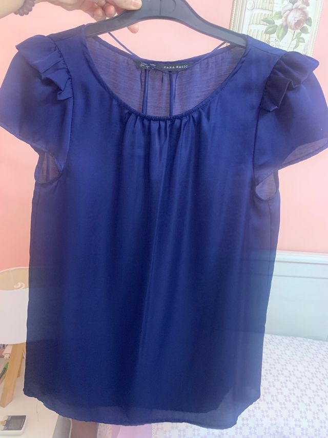 Blusa Zara azul