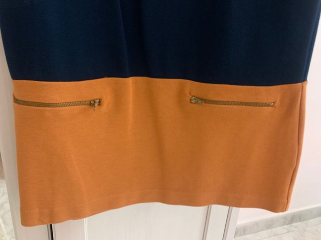 Vestido bicolor Zara