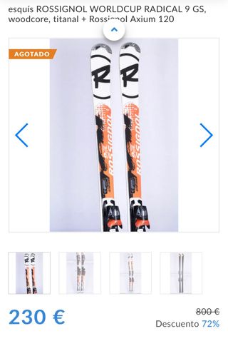 Esquis Rossignol World Cup