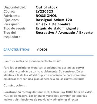 Esquis Rossignol World Cup