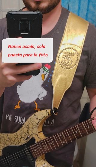 OFERTA! Correa JOHN 5 XL 100% cuero guitarra