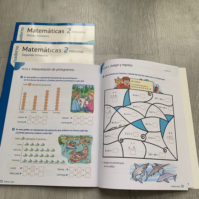 quaderni di matematica 2 scuole elementari. Santillana