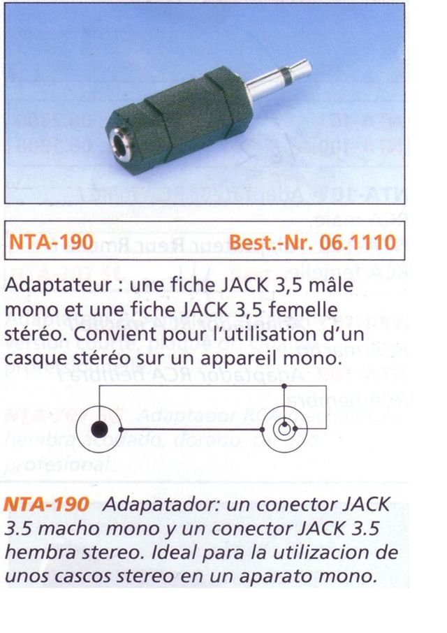 Adaptador de audio Jack-Jack