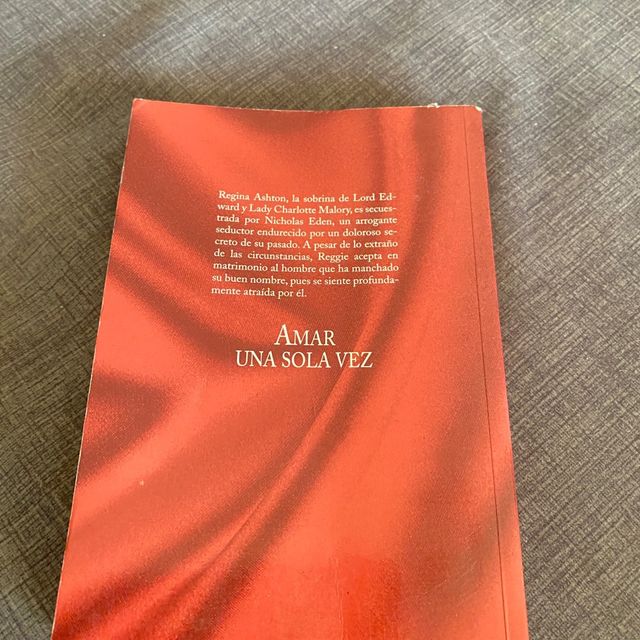 libro "Amar una sola vez "