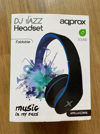 Cascos auriculares ordenador azules negros