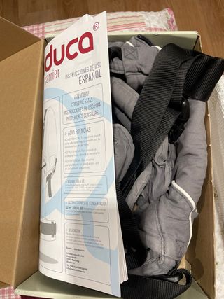 Mochila portabebés Manduca.
