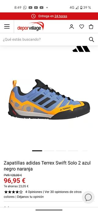 Bambas Adidas Terrex Swift Solo
